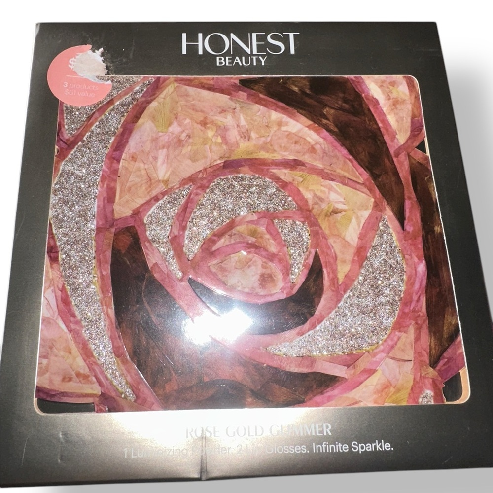 NIB Honest Beauty Rose Gold Glimmer Set LTD ED SOLD OUT